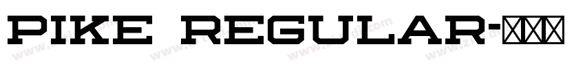 Pike Regular字体转换 Pike Regular字体转换